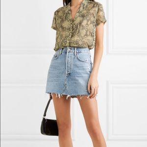 AGOLDE mini denim skirt